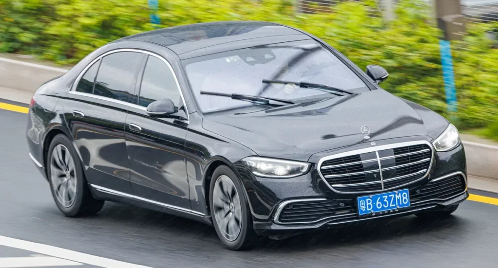 Mercedes-Benz S-Class driving front view