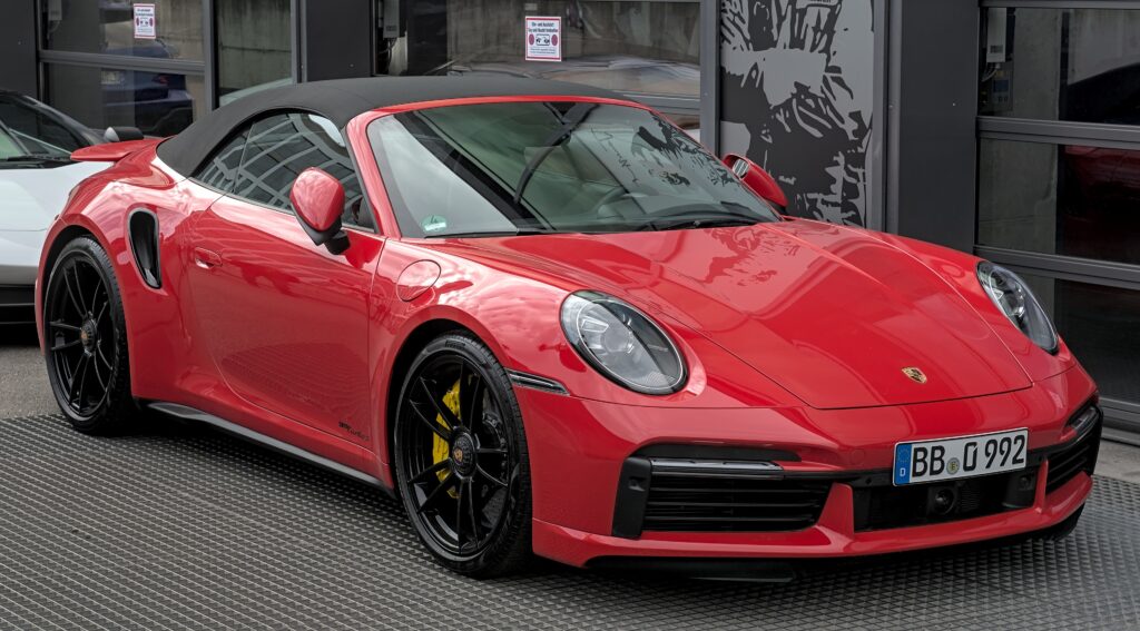 Porsche 911 Turbo S Cabriolet front view