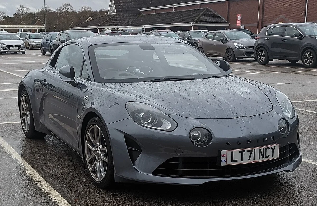Gray Alpine A110 Pure coupe