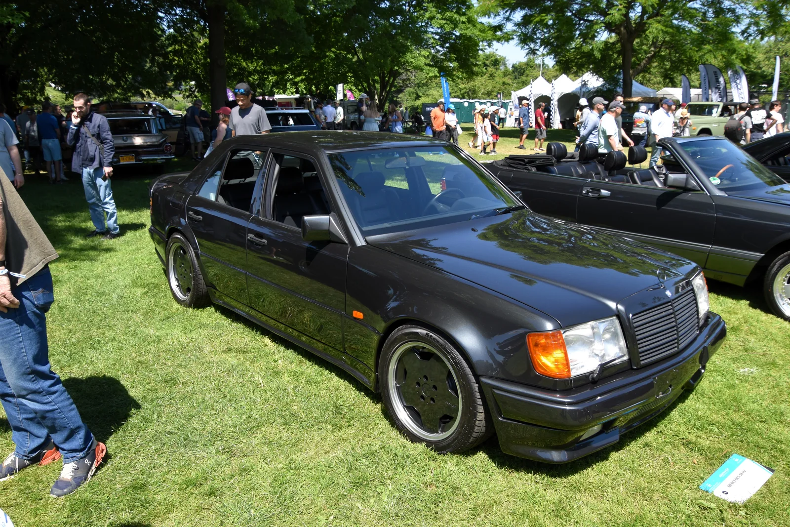 Mercedes-Benz 500 E 6.0 AMG Hammer W124 displayed at a car event