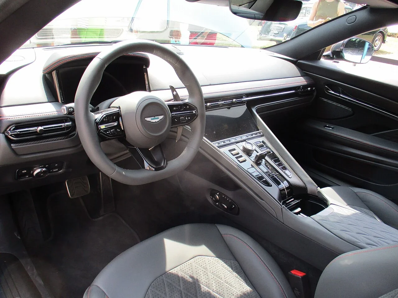 Aston Martin DB12 cockpit and center console