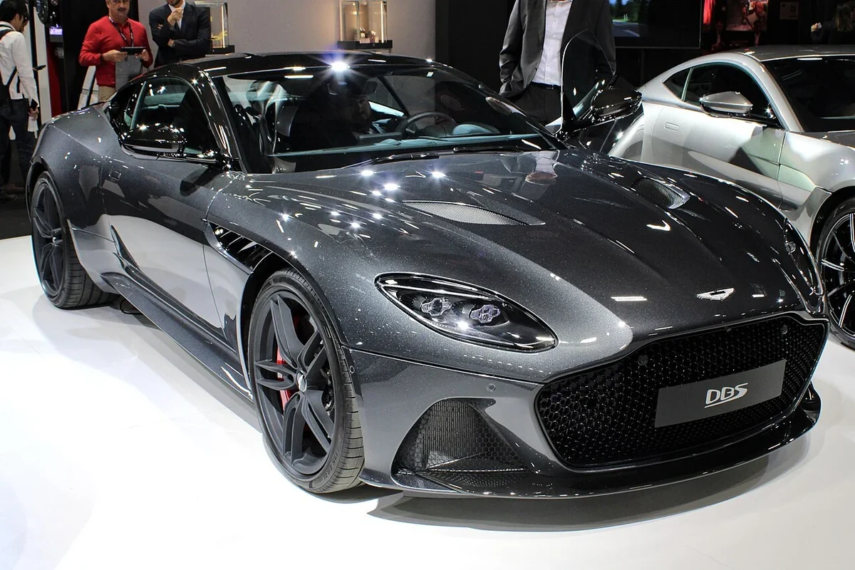Aston Martin DBS Superleggera front at Paris 2018