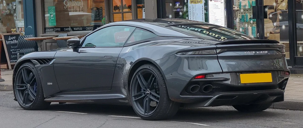 Aston Martin DBS Superleggera coupe rear view
