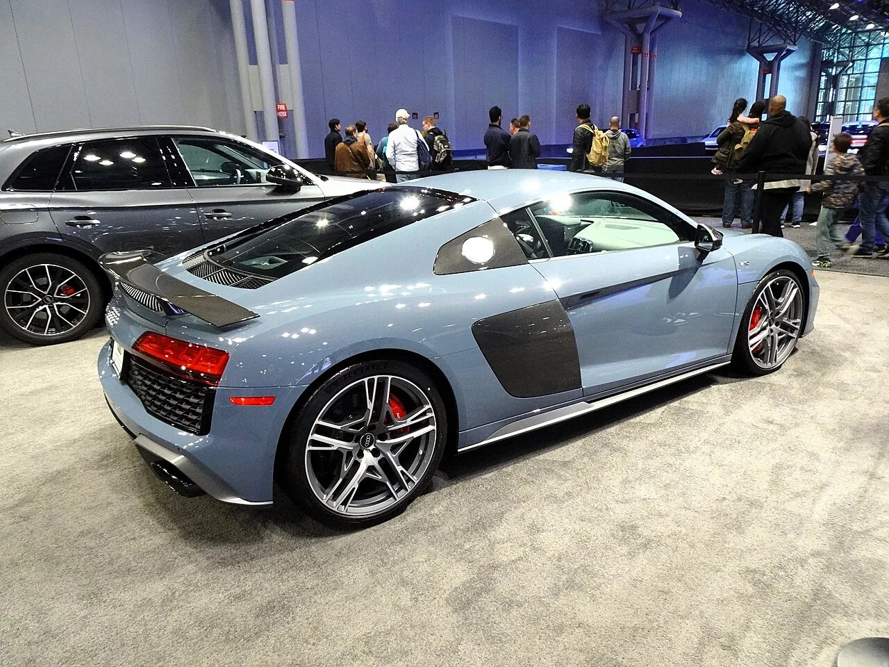 Audi R8 performance quattro rear three-quarter view