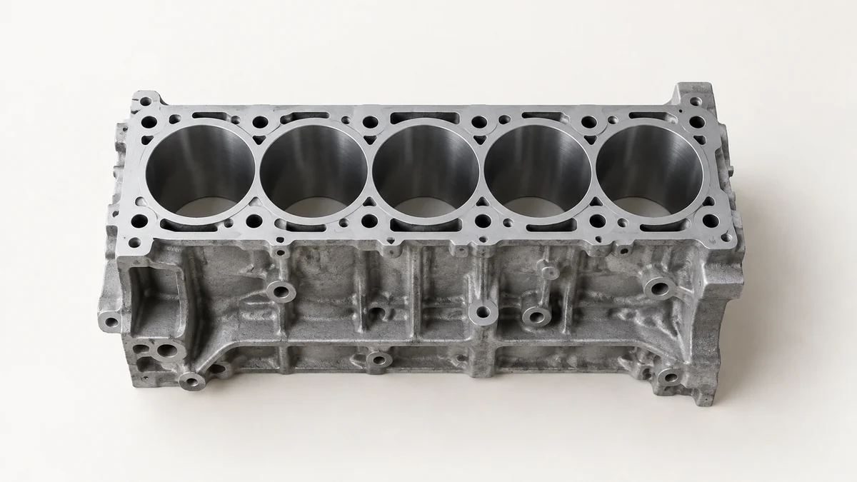 Conceptual inline-five cylinder layout