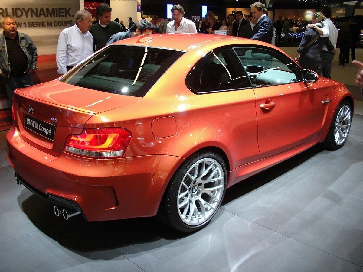 BMW 1M Coupe rear three-quarter view