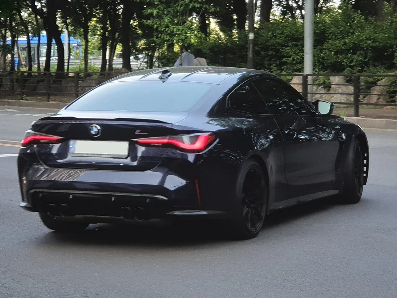 Early BMW M4 Competition rear view