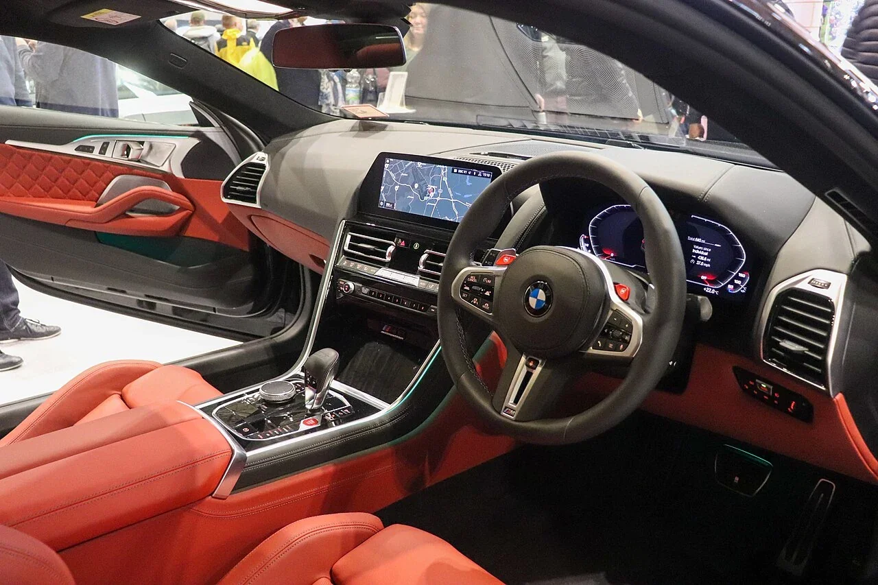 BMW M8 Competition right-hand-drive cockpit