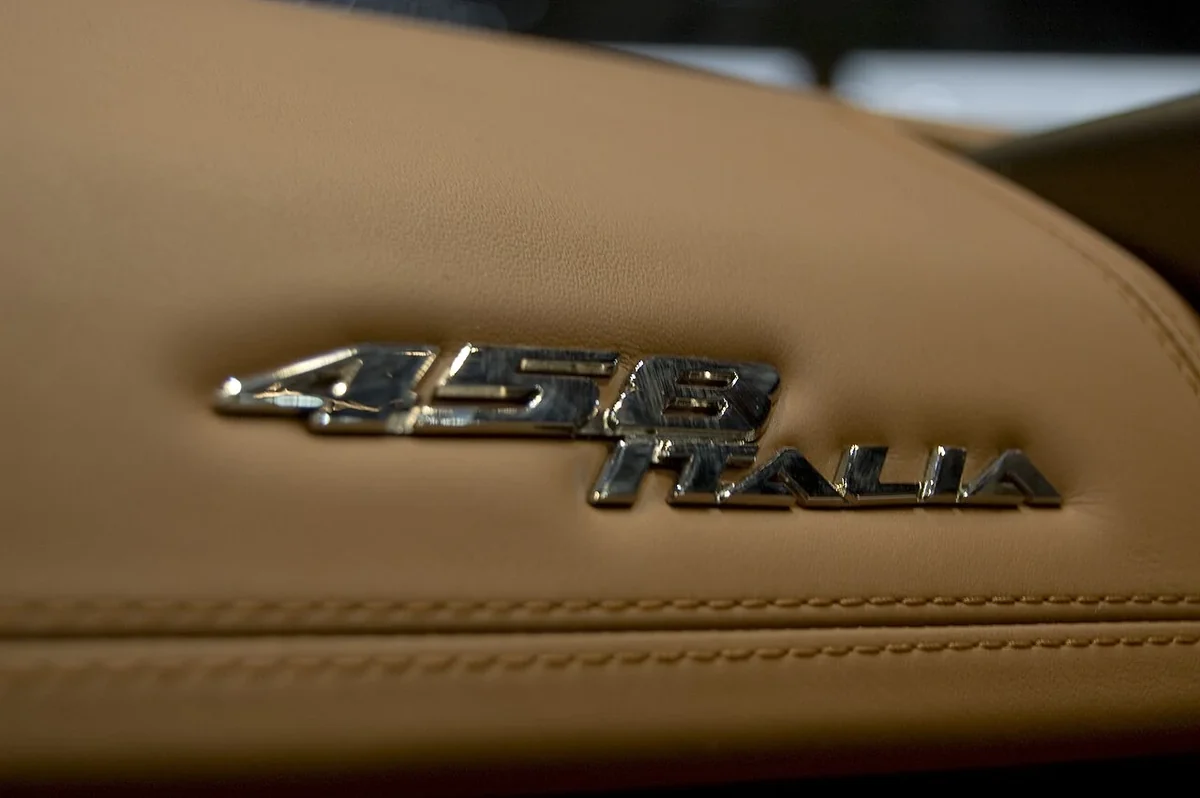 Ferrari 458 Italia interior model emblem