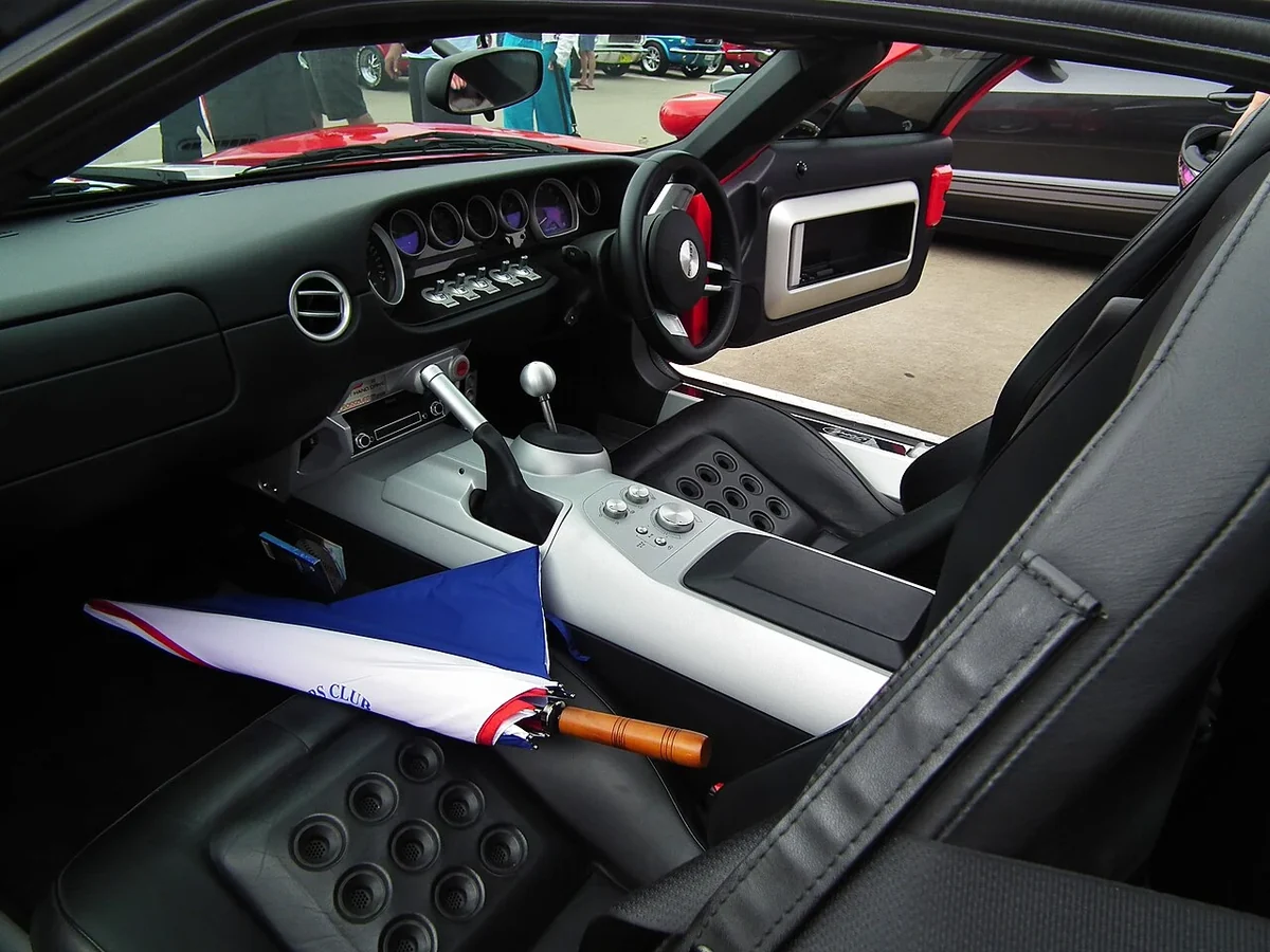 Ford GT right-hand-drive conversion cockpit