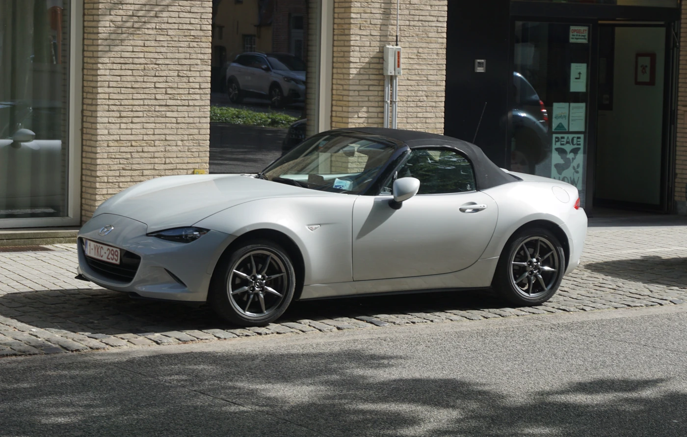 Mazda MX-5 ND roadster parked in Brugge, Belgium