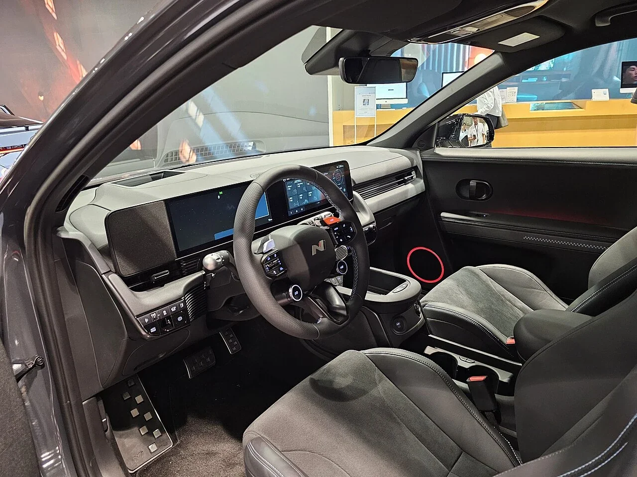 Hyundai IONIQ 5 N front seats and open driver door