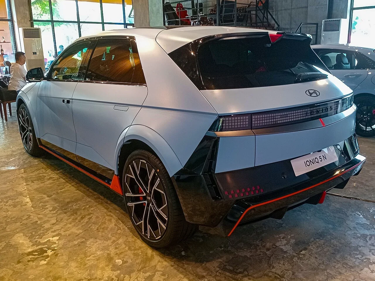 Hyundai IONIQ 5 N rear lamps and hatchback body