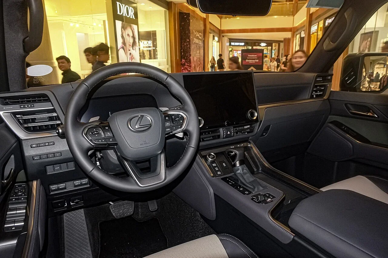 Right-hand-drive Lexus GX 550 Overtrail dashboard