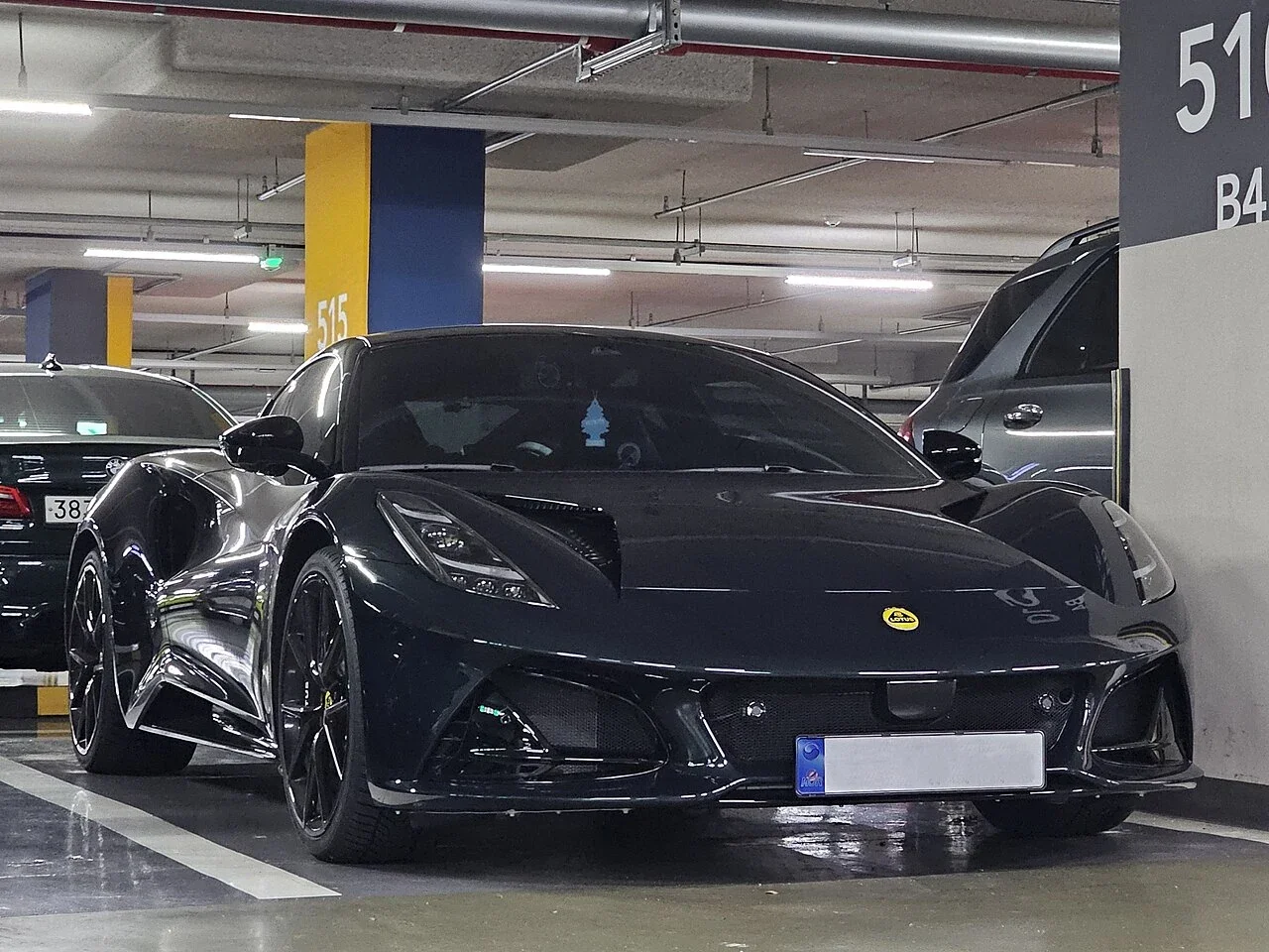 Lotus Emira V6 First Edition low front three-quarter view