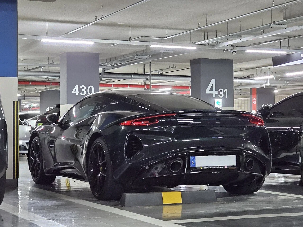 Lotus Emira V6 First Edition rear three-quarter view