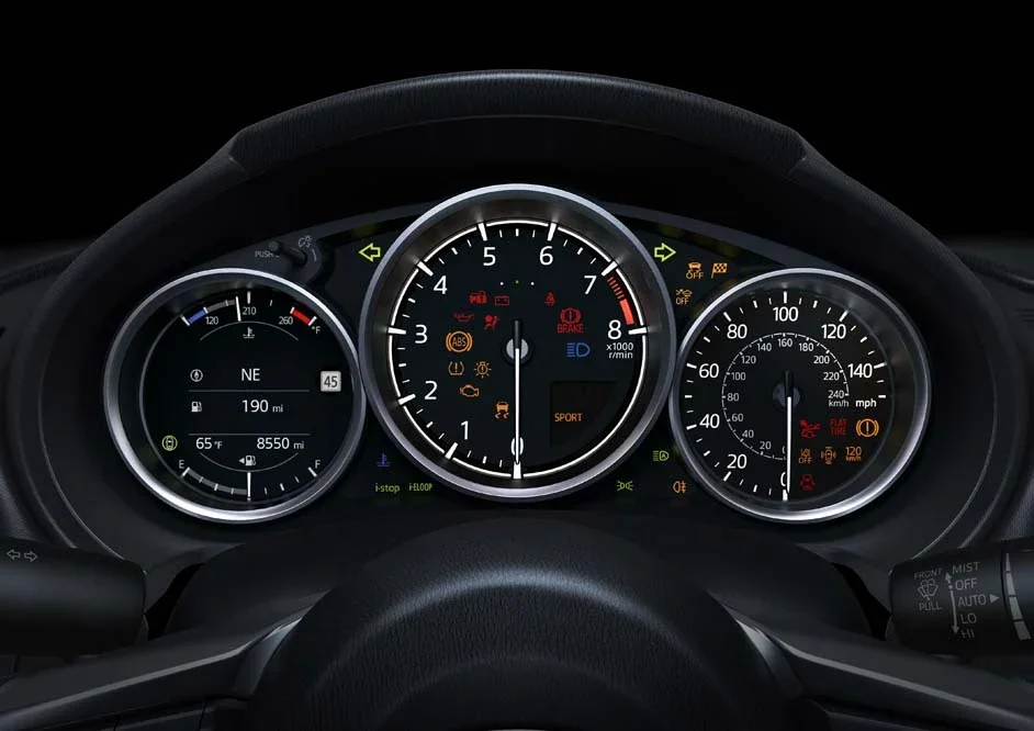 Mazda MX-5 Miata tachometer and instrument cluster