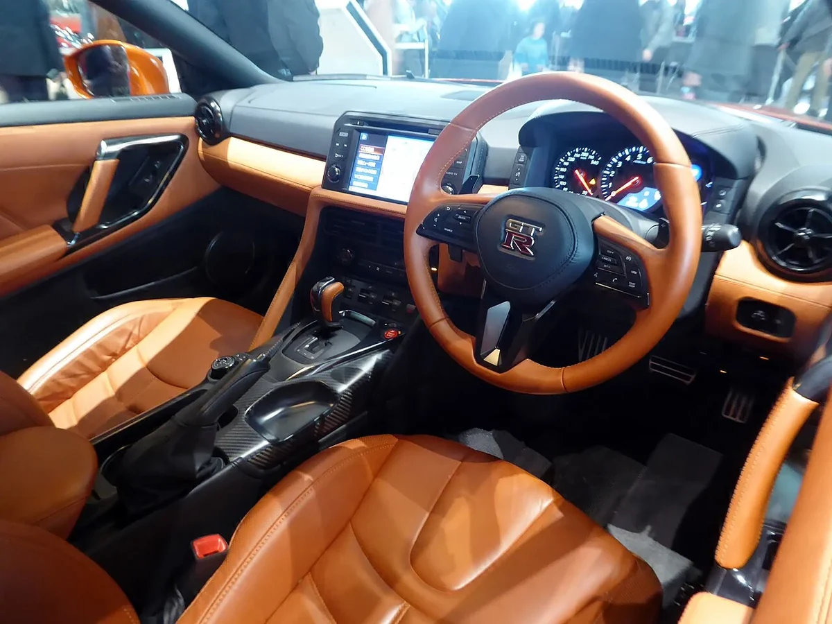 2017 Nissan GT-R Premium Edition right-hand-drive cabin