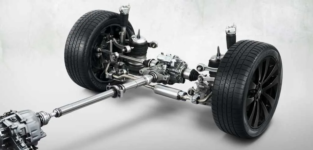 Technical CGI of the Range Rover Sport electronic active rear differential