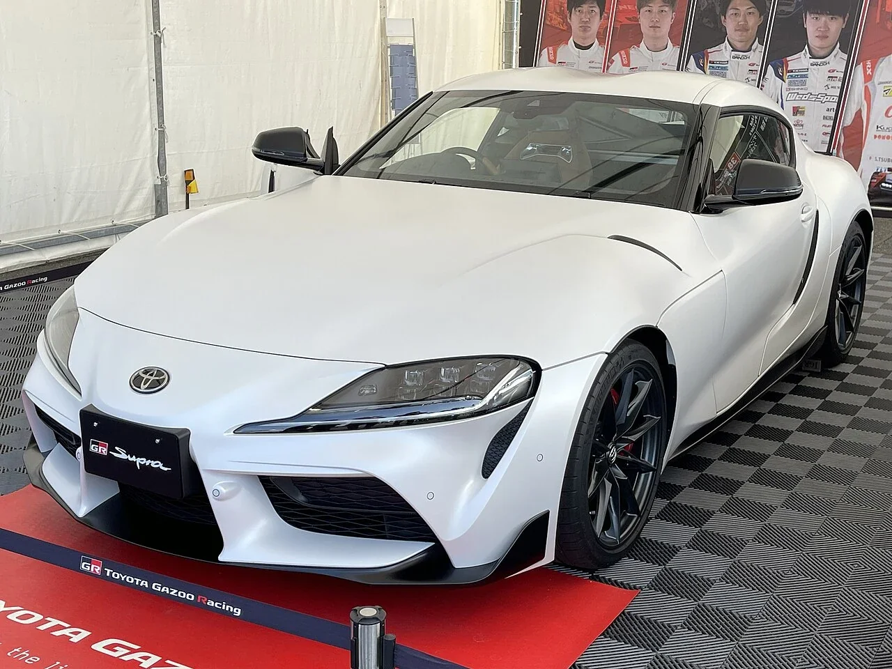 White Toyota GR Supra RZ 6MT front three-quarter view