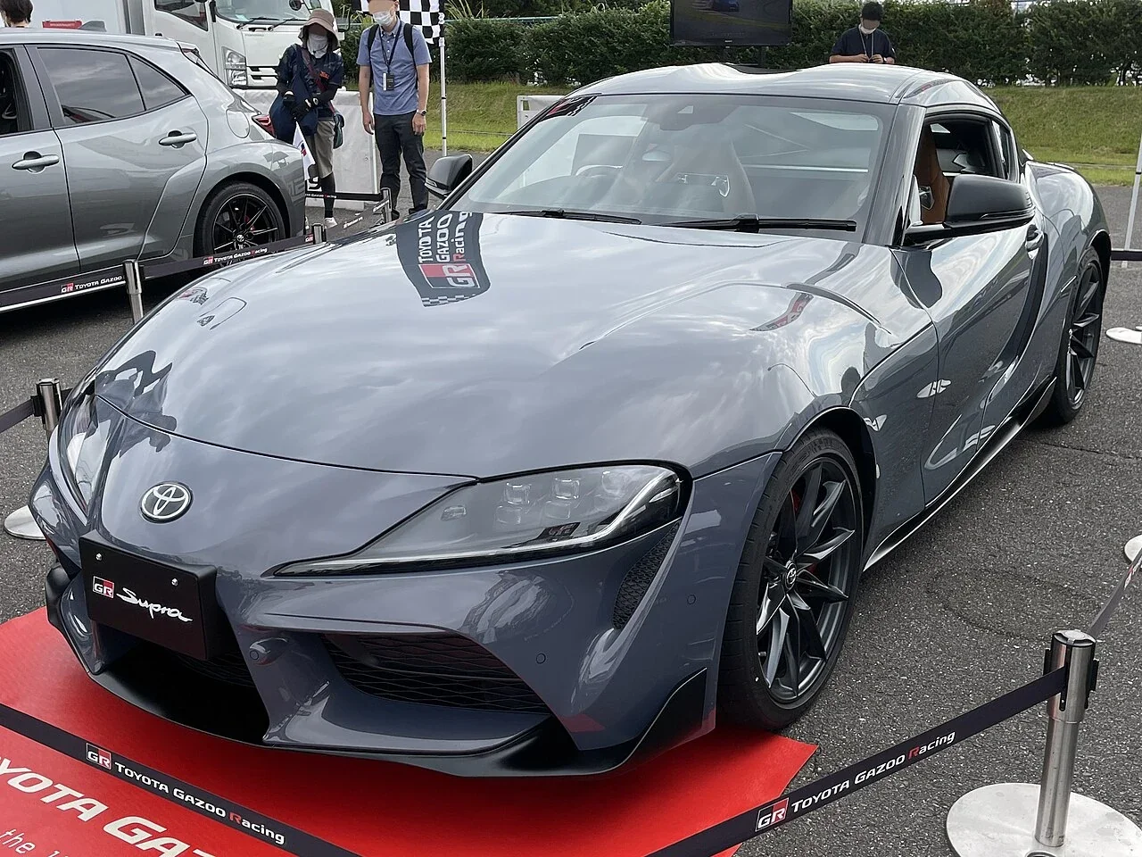Grey Toyota GR Supra RZ 6MT front view