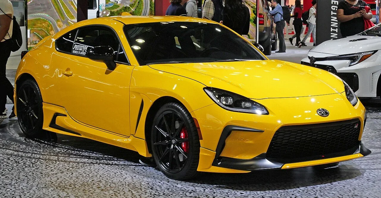 Yellow 2026 Toyota GR86 Yuzu Edition at NYIAS