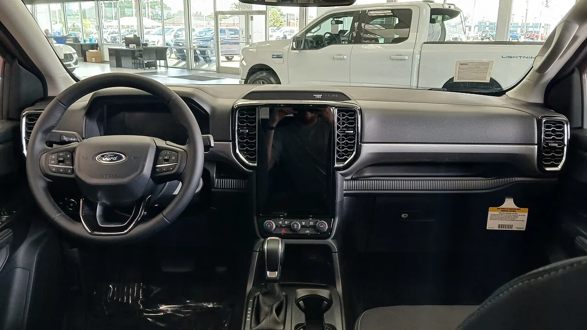2024 Ford Ranger left-hand-drive dashboard and center display