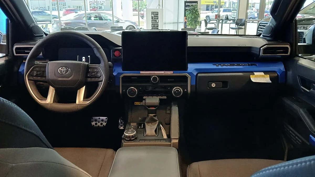 Toyota Tacoma TRD Sport cabin with automatic gear selector