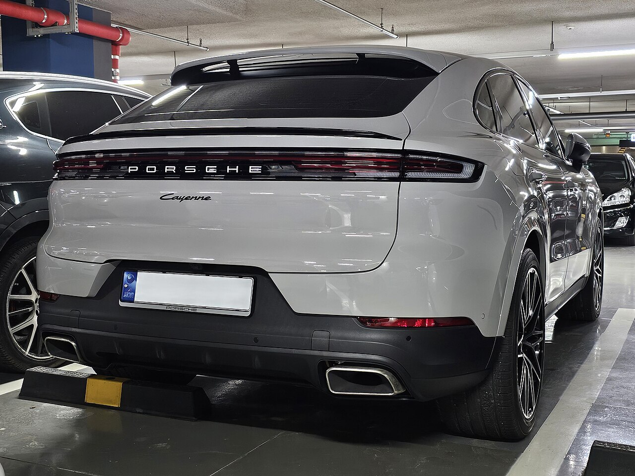 Refreshed Porsche Cayenne Coupe rear