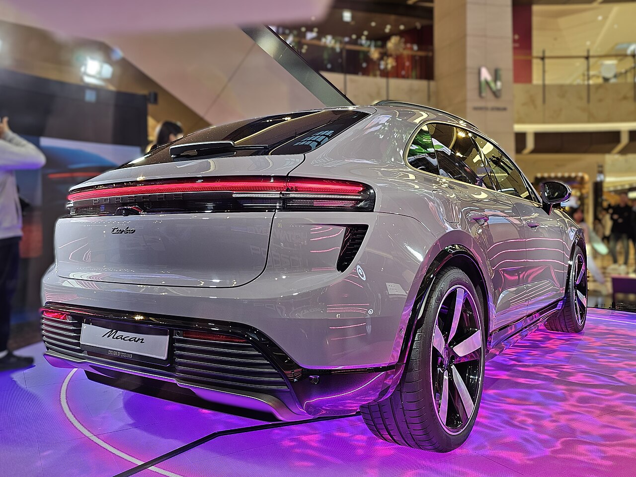 Porsche Macan Electric Turbo rear and side