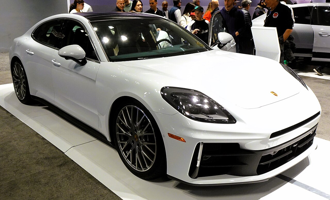 White third-generation Porsche Panamera 4