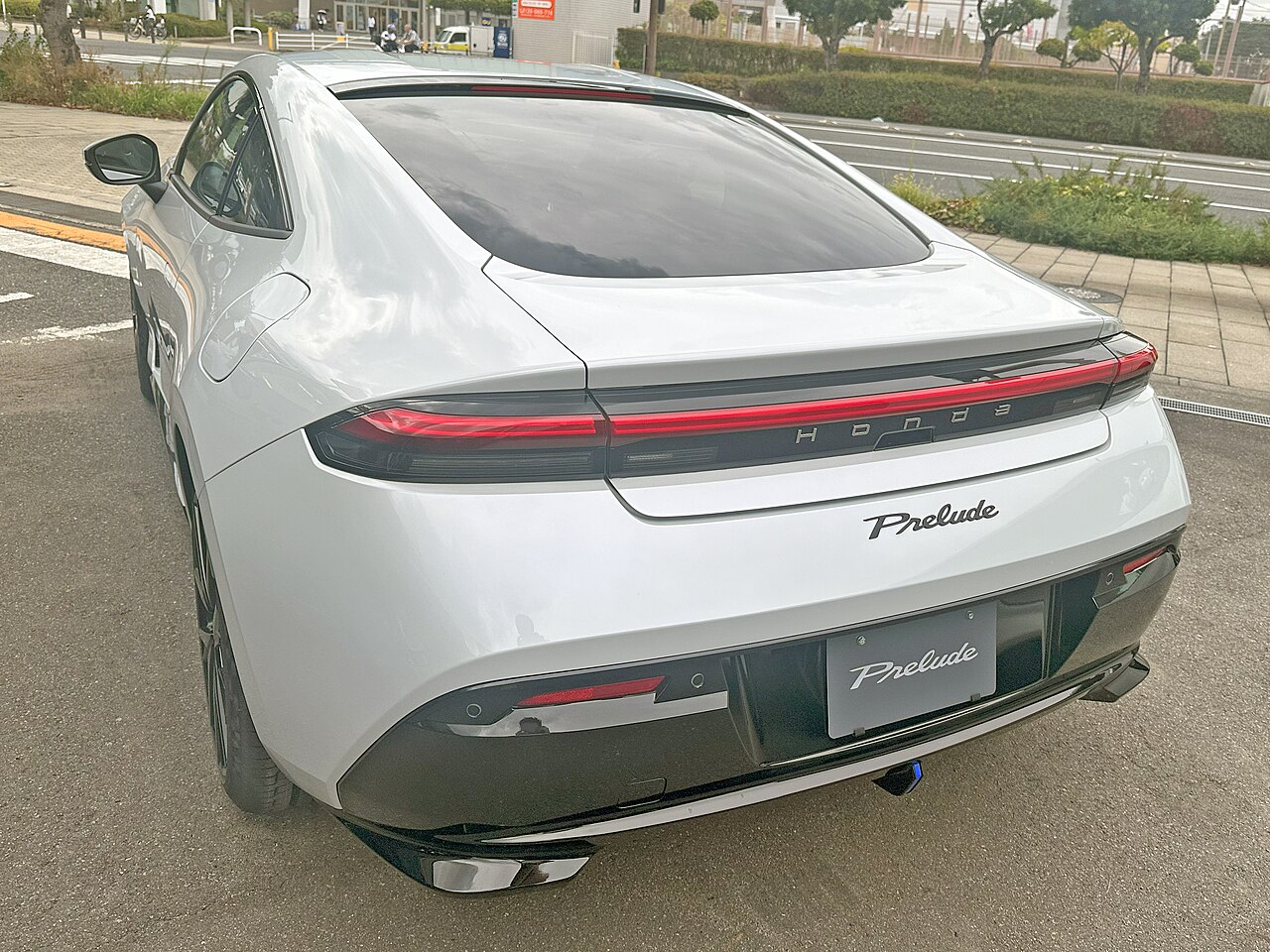 White Honda Prelude BF1 rear in Japan