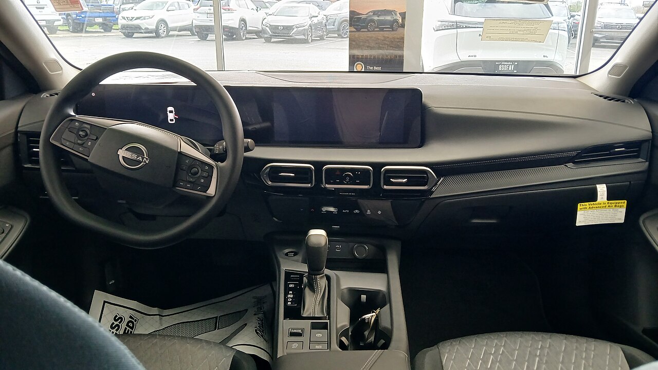 Redesigned 2026 Nissan Sentra dashboard and cloth seats