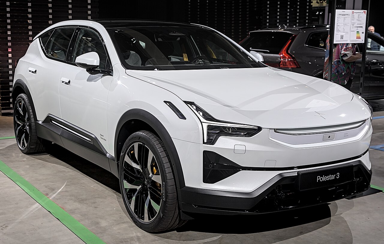 White Polestar 3 at Auto Zurich 2023