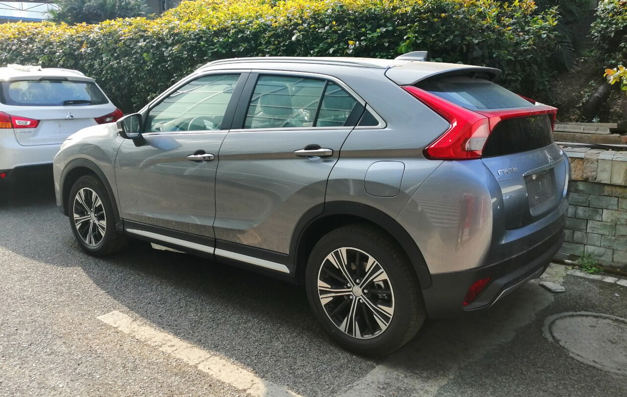 Mitsubishi Eclipse Cross in China, rear three-quarter view